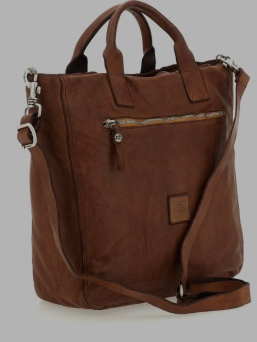 Campomaggi ARENITE Cognac Shopper Crossbody Leather Bag Like New